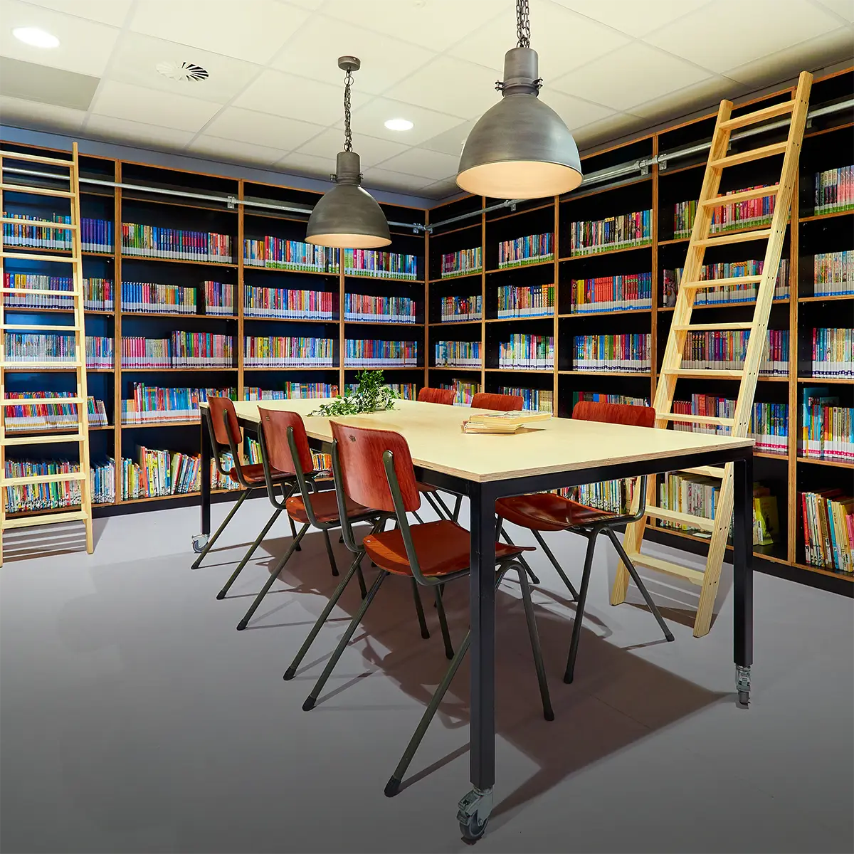 Bibliotheek kast uit de collectie van de Beleving