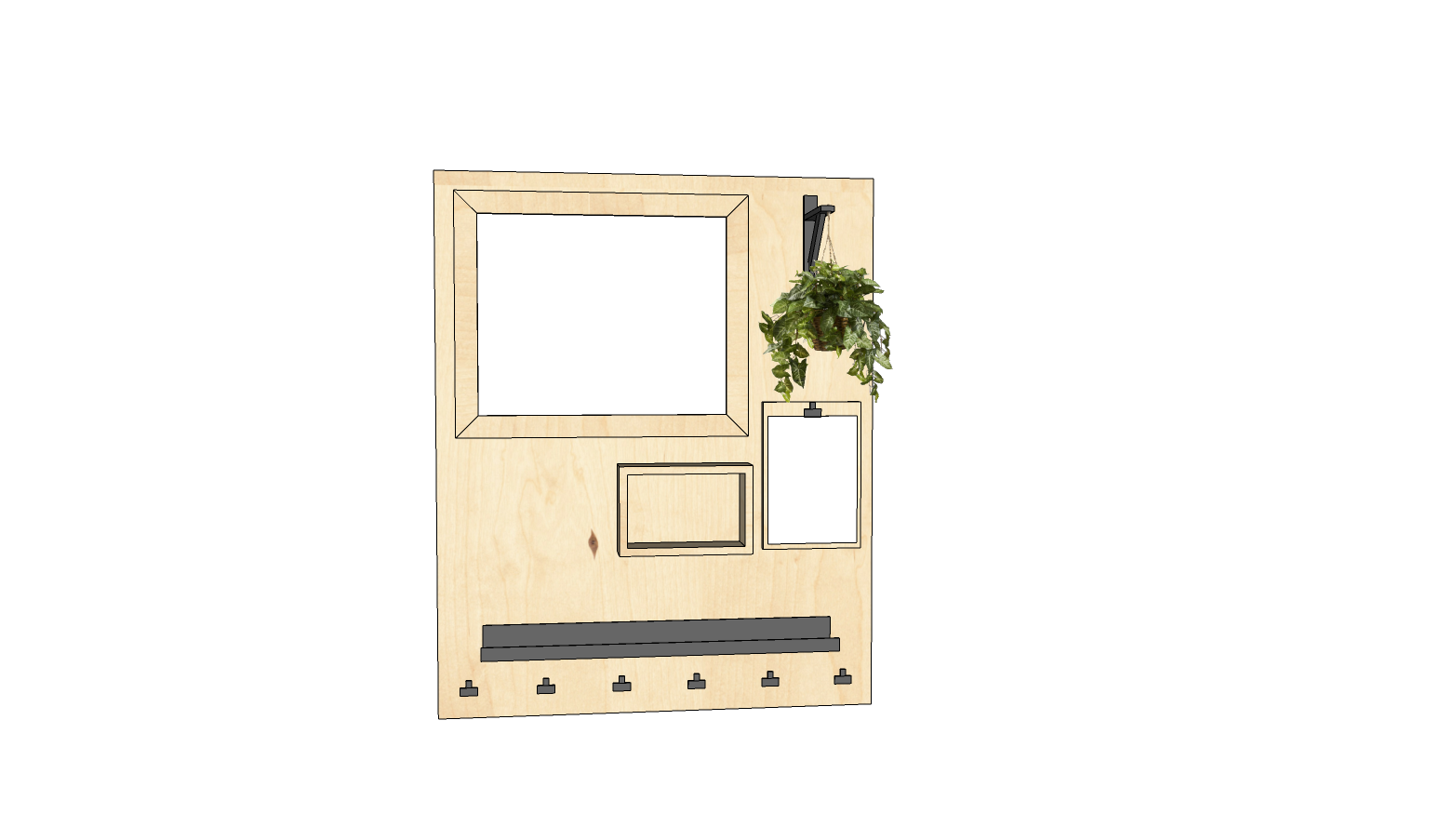 Wandbord Midi staand whitebord