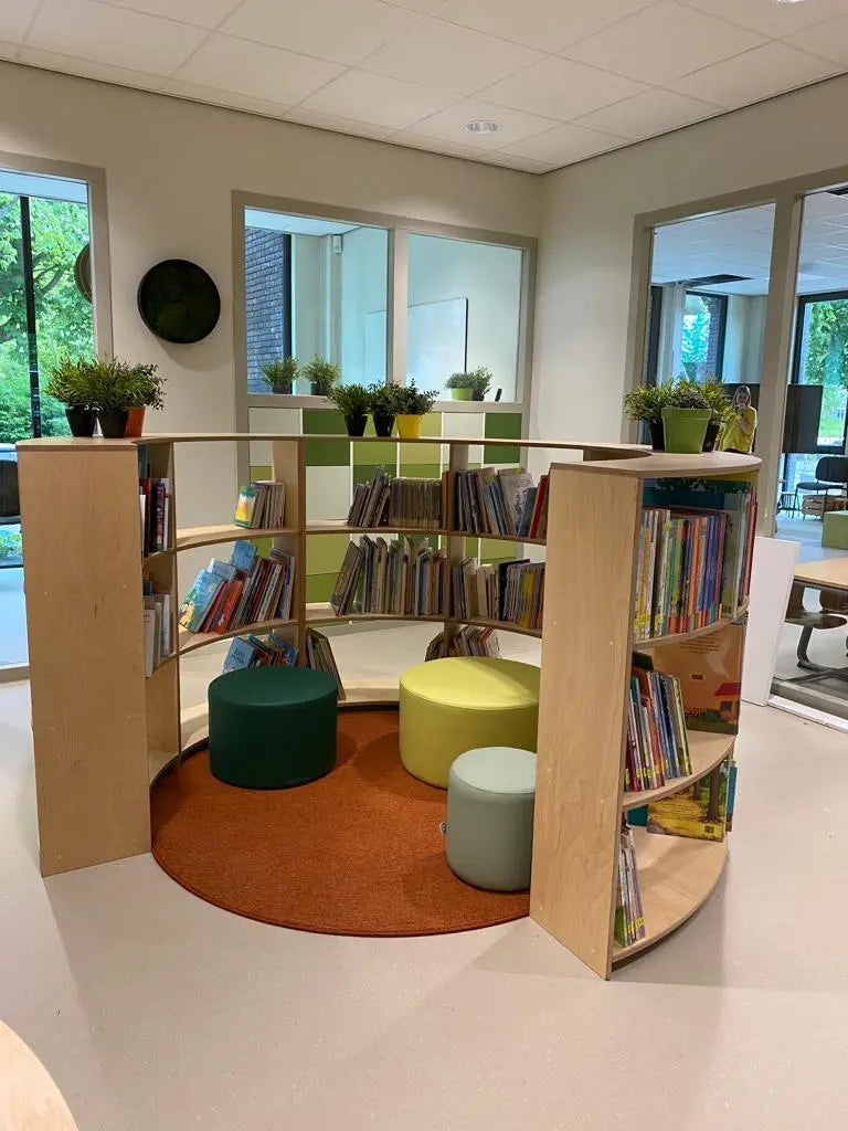 ronde maatwerk bibliotheekkast