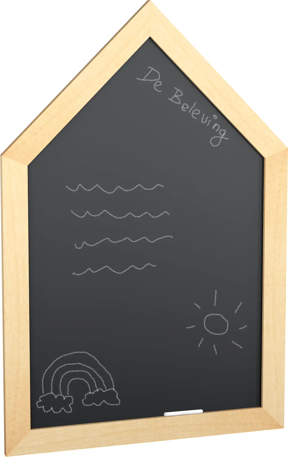 wandbord huis krijtmagneetbord